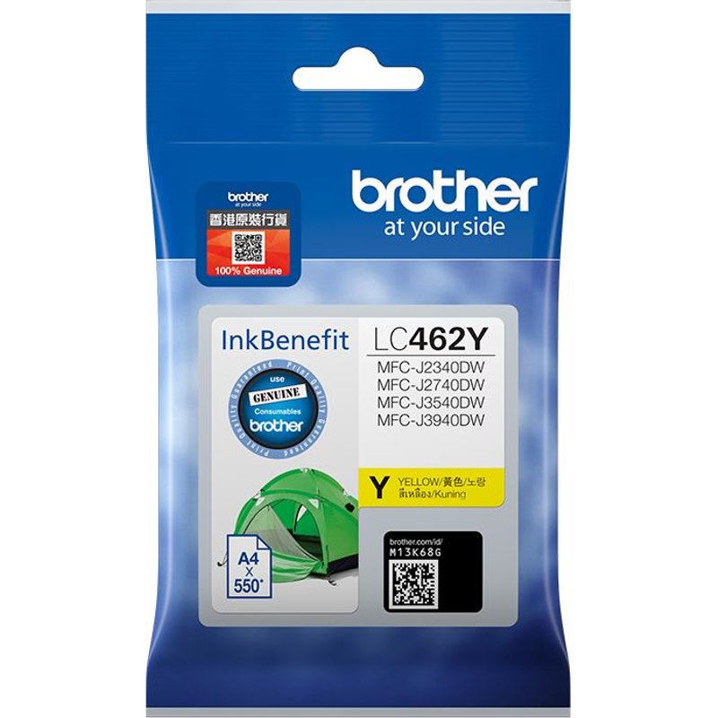 Brother LC462Y cartouche d'encre Original Rendement standard Jaune