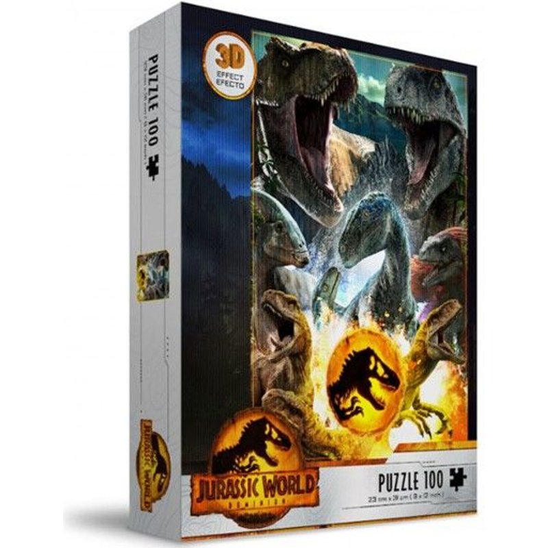 Puzzle Jurassic World - Compo Carnivorous Effet 3d 100pcs (Sd Toys)