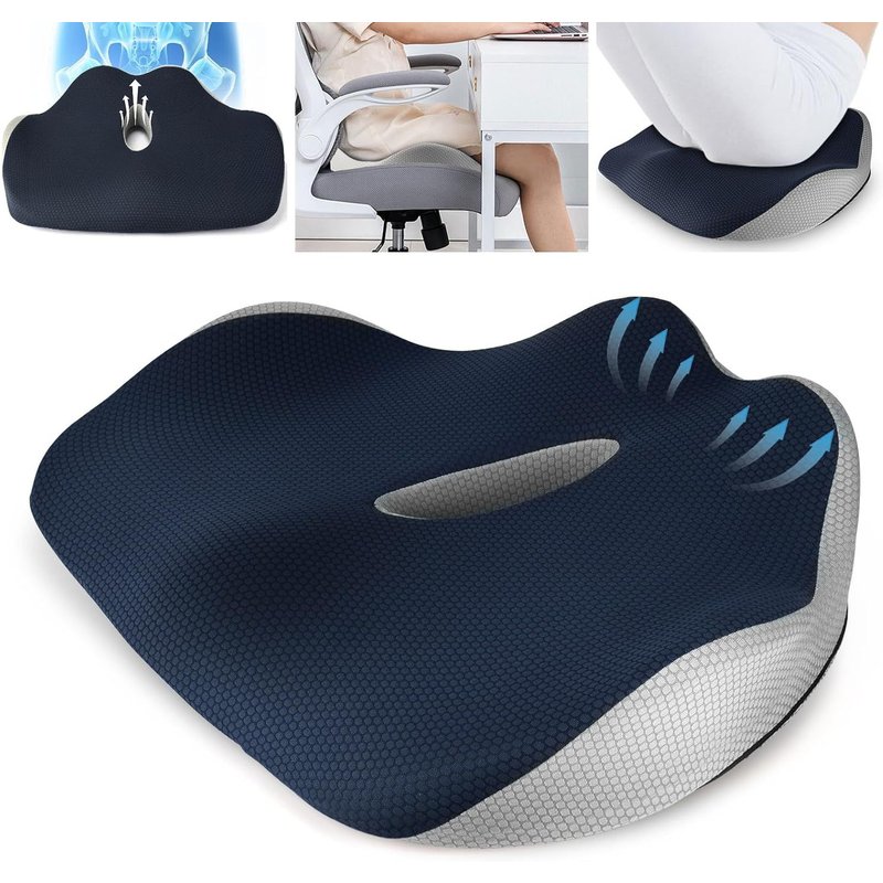 Nouvelhorizonstore-Coussin Si¿¿Ge De Voiture, Coussin De Si¿¿Ge De Conduite En Mousse M¿¿Moire De Forme, Rehausseur D'assise Ergonomique, Coussin De Si¿¿Ge Pour Voiture, Bureau, Auto