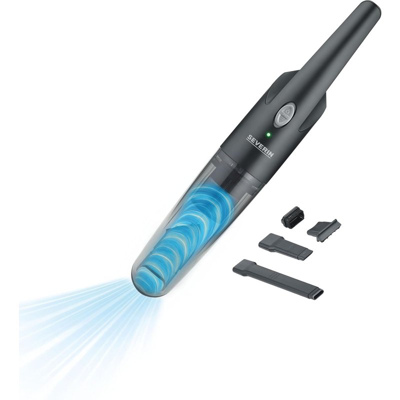 NouvelHorizonstore-Aspirateur à Main sans Sac, Aspirette sans Fil avec Brosse rotative, Fonction Aspirateur Eau et poussière, Aspirateur de Table à éclairage LED, 25 Min d'autonomie, HV 7132