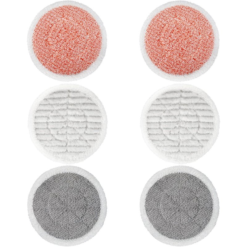 NouvelHorizonstore-Tampons de rechange pour balai vapeur Shark S6002UK S7201UK, tampons de nettoyage réutilisables à vapeur et à récurer, tampons rotatifs à récurer et désinfecter (2 tampons rotatifs