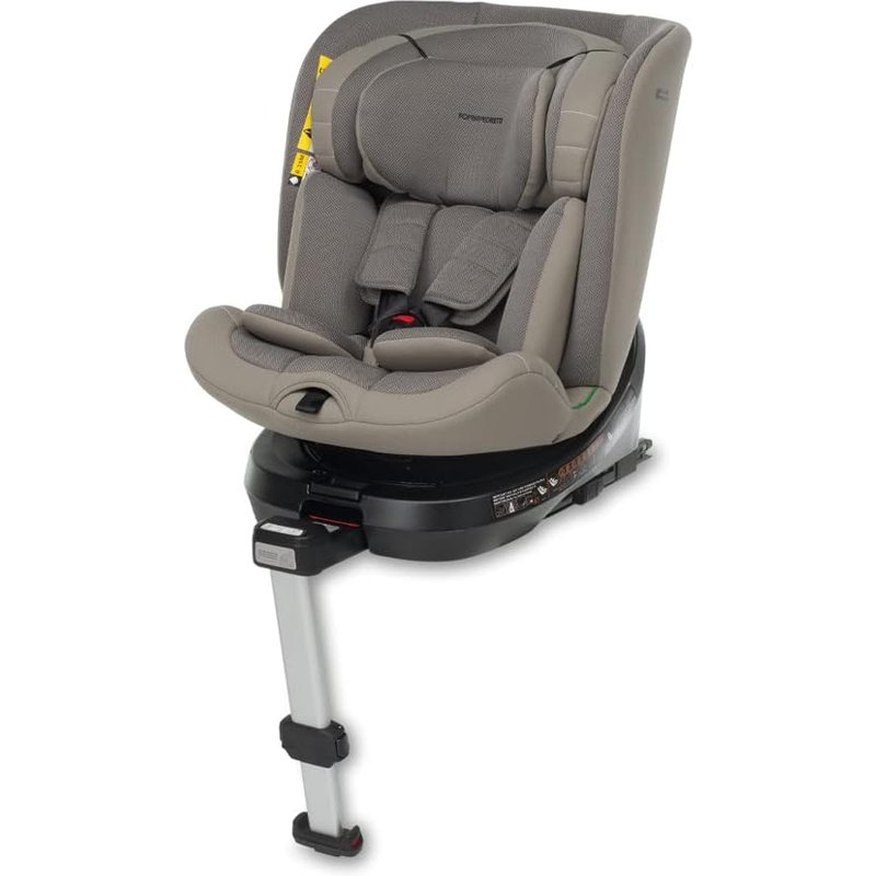 Nouvelhorizonstore-Siège Auto Iturn I-Size, Siège Pivotant À 360° Pour Enfant De 40 À 150 Cm De Hauteur, 0-12 Ans, Conforme Ece R129, Fixation Dualfix (Isofix Et Non), Safe Body Protection, Desert