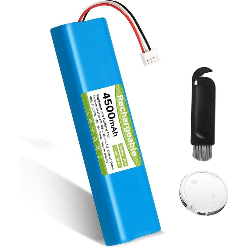 NouvelHorizonstore-Batterie Remplacement 4500 mAh/14,4V pour Ecovacs Deebot N8 / N8+ / N8 Pro / N8 Pro+, N5, pour Ecovacs Deebot Ozmo 920 930 937 900 901 905 Batterie d'aspirateur