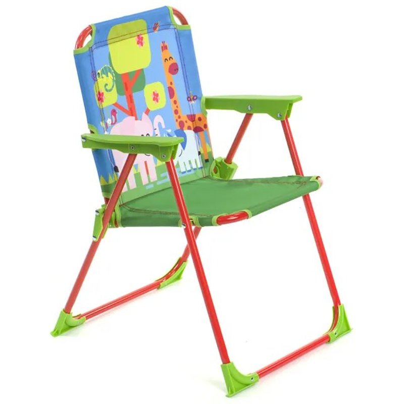 Toffy Âż Chaise Pliante Enfant, MĂ©tal Ă13 Mm, Assise Textile, Verrou Anti-Pliage, IntĂ©rieur/ExtĂ©rieur, 36Ă37Ă52 Cm