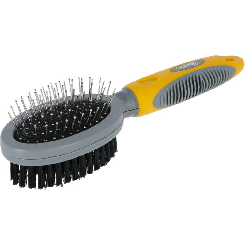 Jgd-Double Brush With Safety Cap And Bristles Oval, 20,5 Cm
