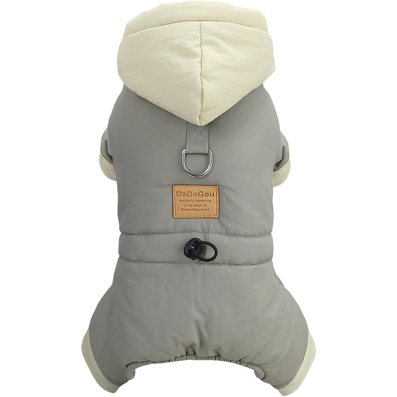 Jgd-Manteau Pour Chien Veste Coupe - Vent Temps Froid 4 Pattes Hiver Chaud Épais Vêtements Anti - Neige Coton Manteau Pour Chien Chiot Moyen Chat
