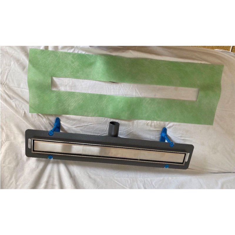 Caniveau De Douche À Litalienne E Inox À Sceller Et Encastrer De 70 Cm.