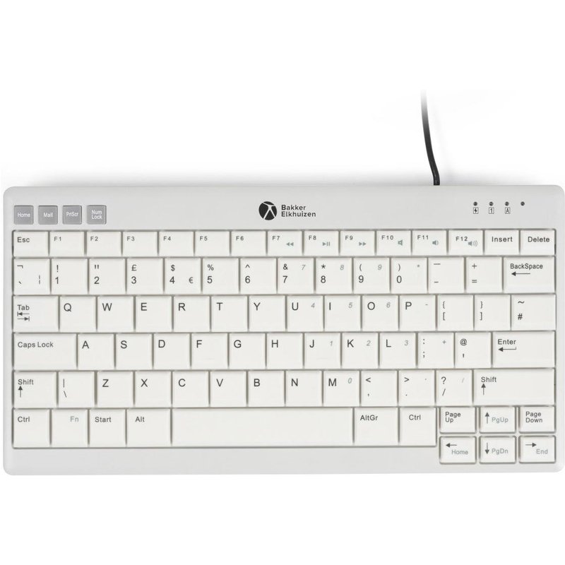BakkerElkhuizen UltraBoard 950 V2 clavier Bureau USB QWERTY Anglais britannique Gris foncé et Gris clair