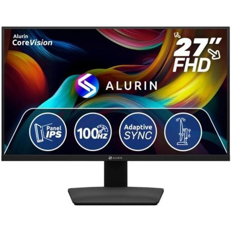 Ecran PC Alurin CoreVision 27" 1920 x 1080 Full HD LED Noir
