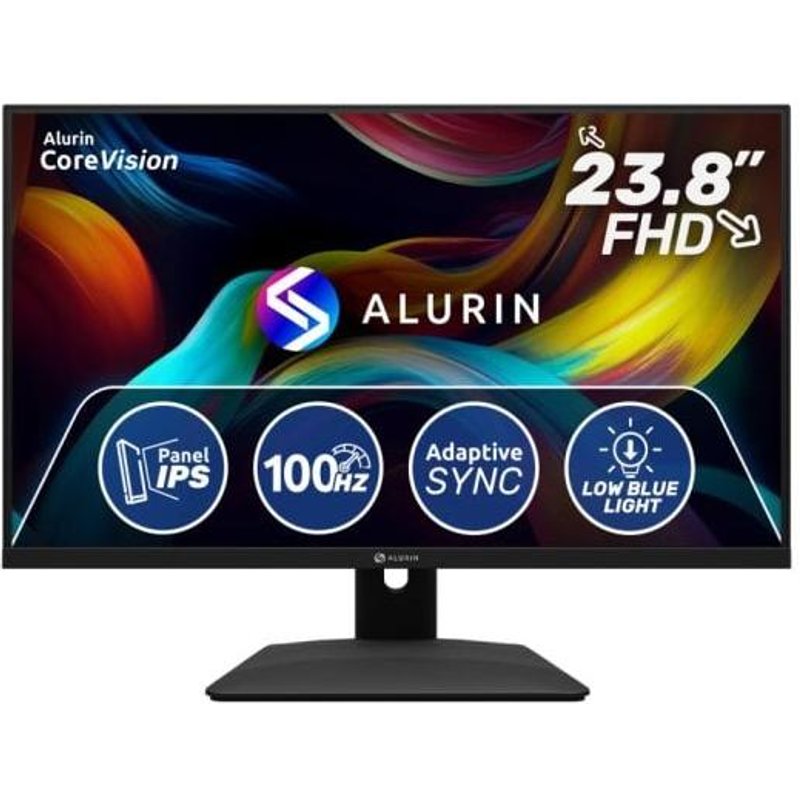 Ecran PC Alurin CoreVision 23.8" 1920 x 1080 Full HD LED Noir