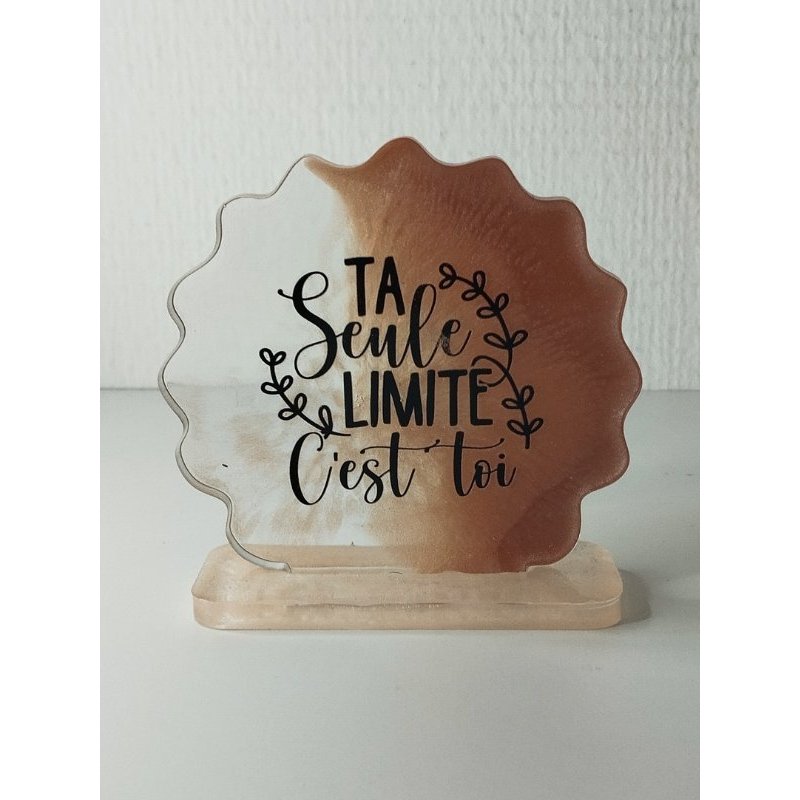 idée cadeau ornement bureau coiffeuse couvre tasse en résine abr031