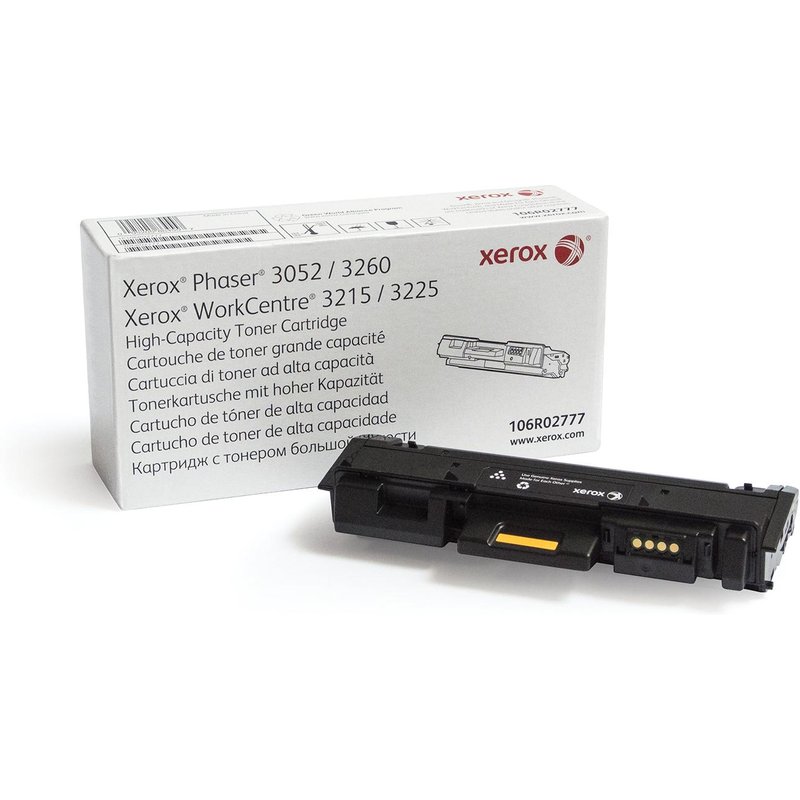 Xerox Cartouche de toner Noir de Grande capacité Phaser 3052/3260, WorkCentre 3215/3225 (3000 pages) - 106R02777