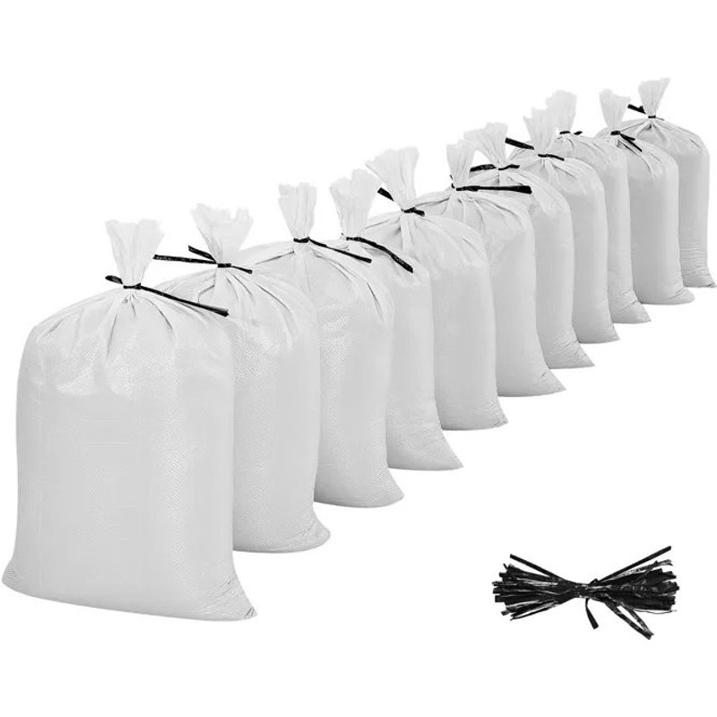 Lot de 1000 Sacs de Sable Vides-Duoku-40x66 cm-Robustes et Résistants-Conçus pour la Protection Contre les Inondations