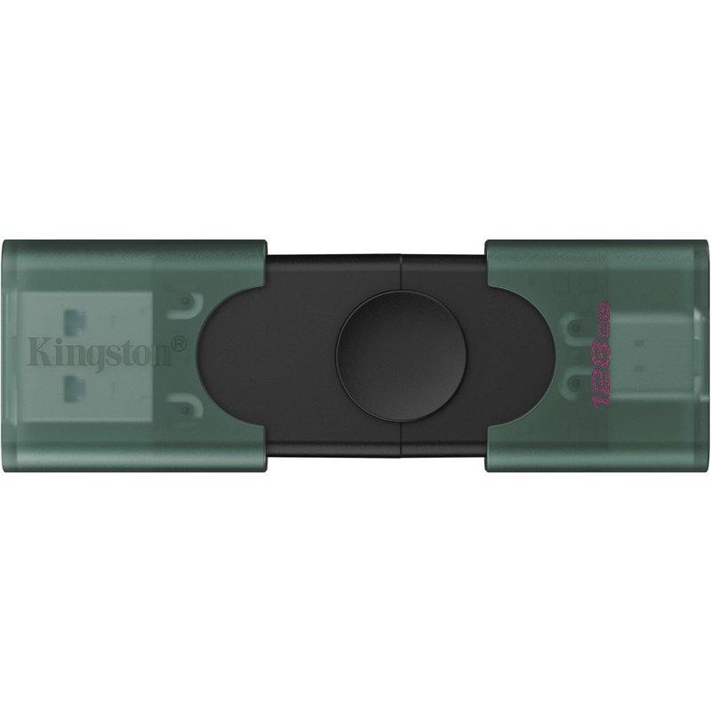 Kingston Technology DataTraveler 128 Go USB-A + USB-C 3.2 Gen 1 DuoG2, 128 Go, USB Type-A / USB Type-C, 3.2 Gen 1 (3.1 Gen 1), Casquette, 10 g, Noir,