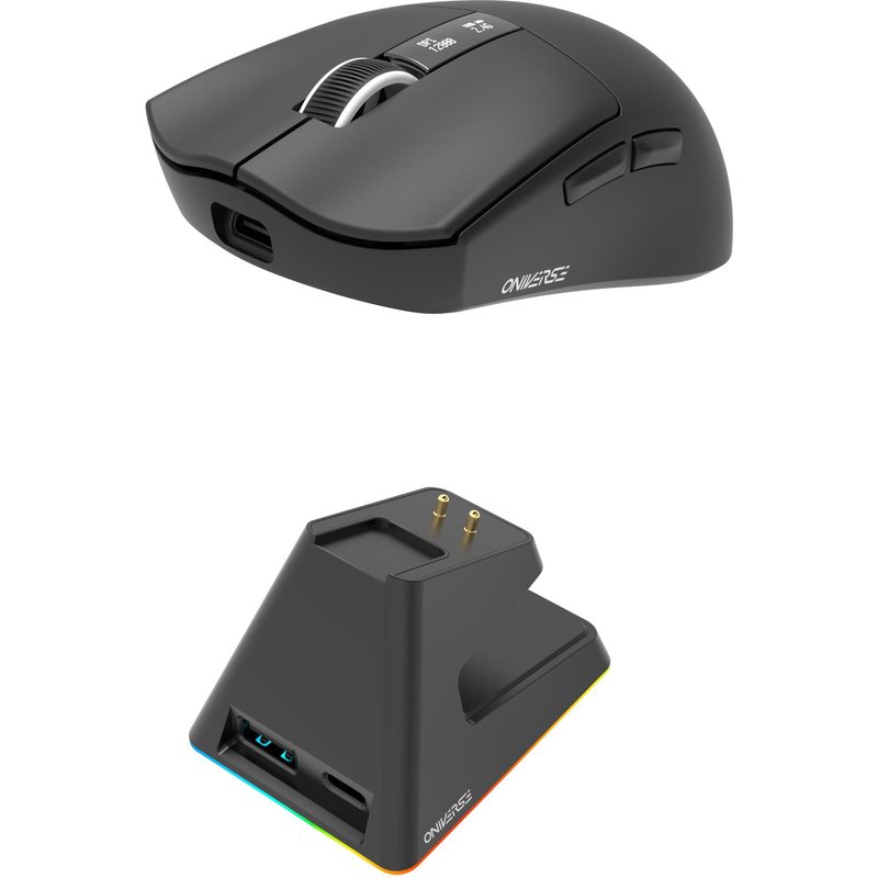 Oniverse - Souris gaming sans fil Vanguard + Dock - Nocta Black (PC)