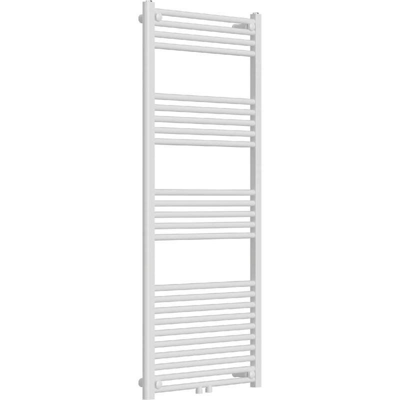 Radiateur sèche-serviettes chauffage salle de bain acier 140 x 60 cm blanc Helloshop26 03_0010423