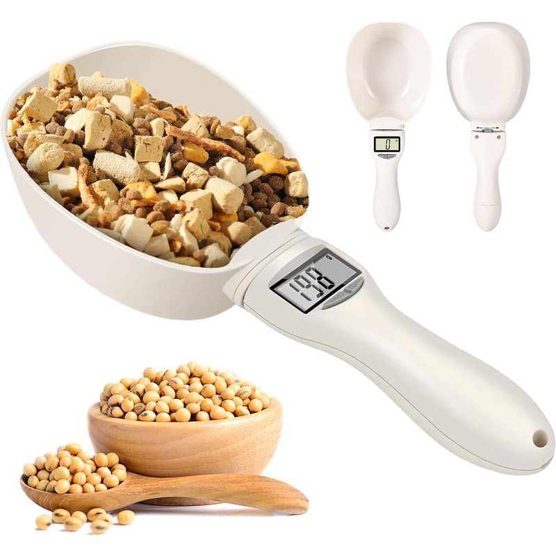 Cuillère Pour Chien - Balance Numérique Avec Division Précise De 0,1 G - Avec Affichage Lcd - Cuillère De Mesure Et Pelle À Nourriture Pour Chat Et Chien - Nourriture Pour Animaux De Compagnie - Café