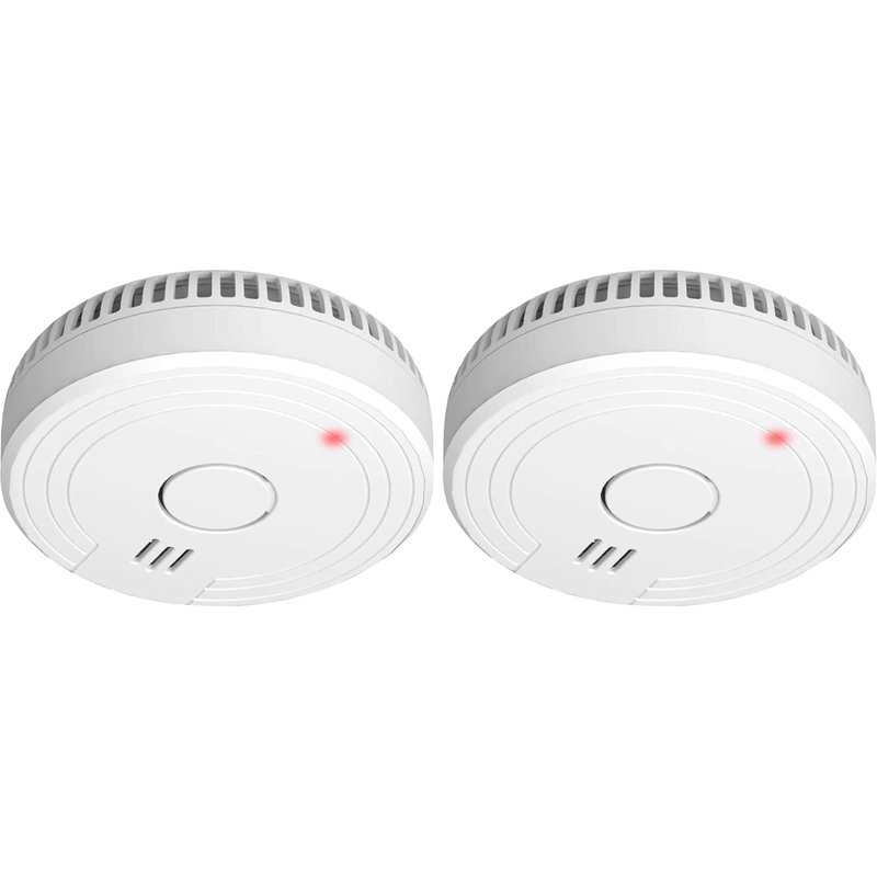 ELRO FS180111 Détecteur de fumée - Conforme à la Norme européenne EN14604, Blanc (Lot de 2)