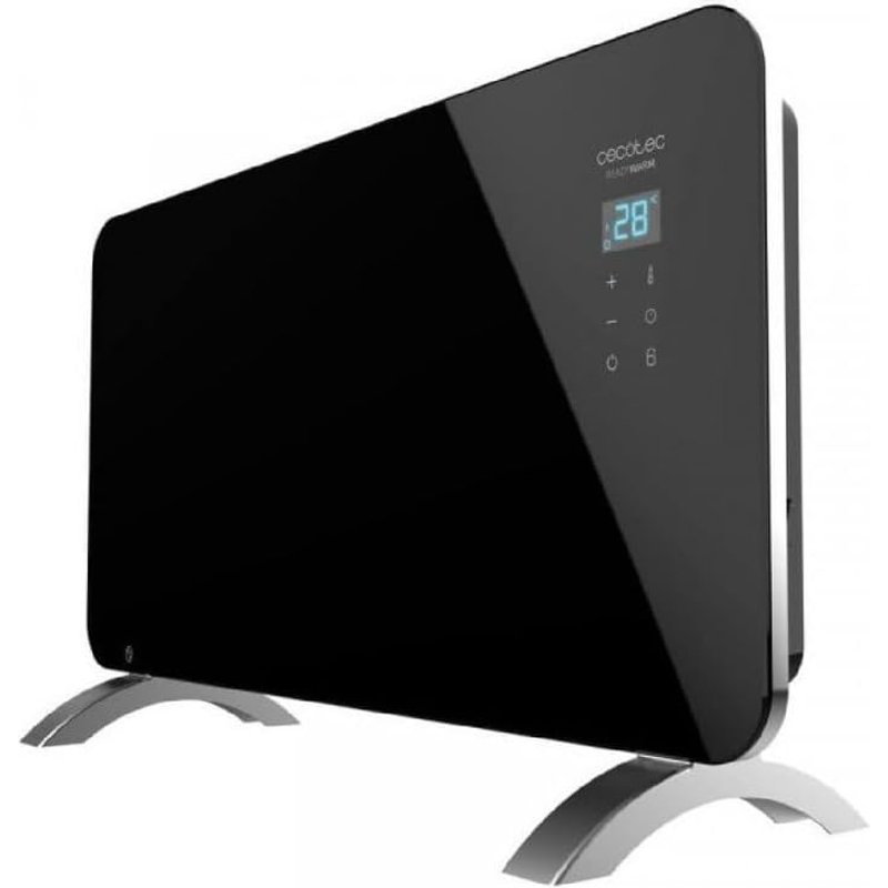 Convecteur verre Wi-Fi noir 1500 W