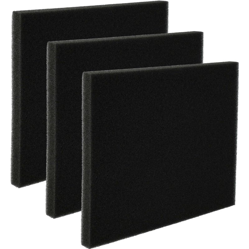 vhbw 3x filtre compatible avec Philips Performer Expert, PowerPro Ultimate, FC9932, FC9929 aspirateur - Filtre en mousse noir