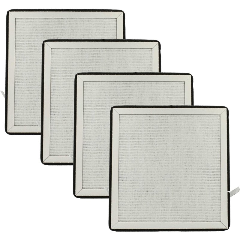vhbw 4x Filtre à air compatible avec Beurer LR 200, LR210 purificateur - multicouches préfiltre + HEPA + charbon actif