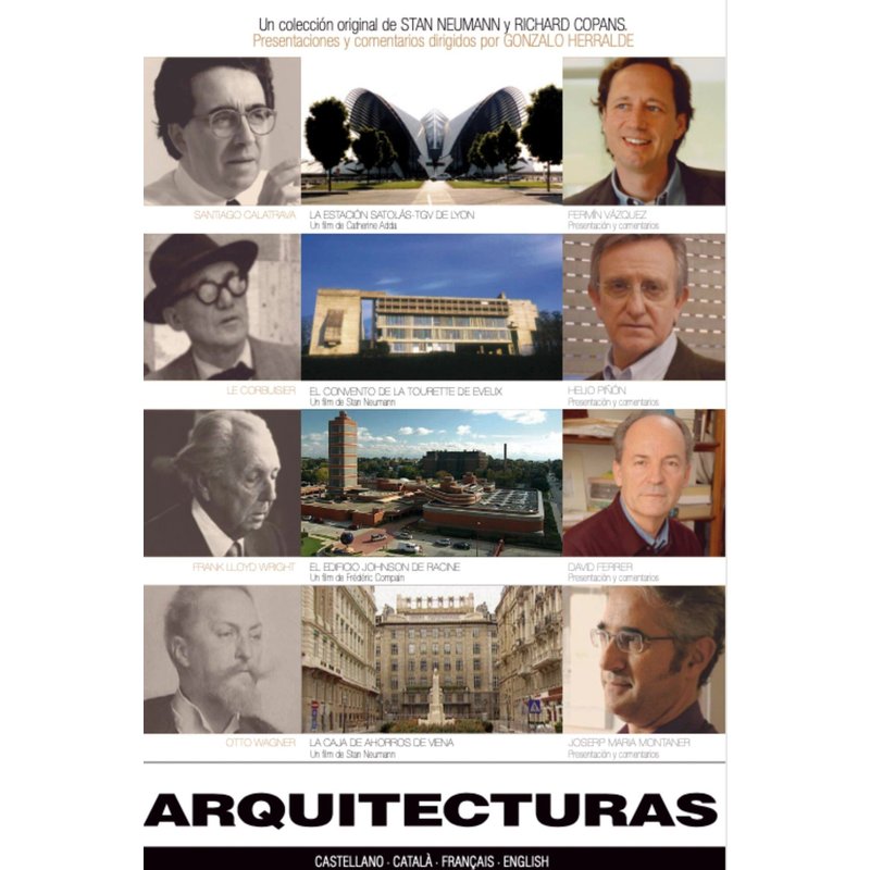 Architectures 3 (Les Satalolas ¿ Gare Tgv De Lyon + Le Couvent De La Tourette De Éveux + Le Johnson Bluldin À Racine De Frank Lloyd Wright + La Caisse D'epargne À Vienne D'otto Wagner) (Dvd)
