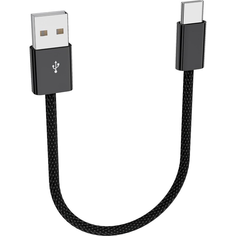 30cm Carplay Câble Charge Tressé pour iPhone 17 16 15, 3A 18W Tressé Carplay Câble USB A vers USB C pour Apple CarPlay & Android Auto, Chargeur Voiture Données pour Samsung A16 A17 A56 Pixel 9a, Noir