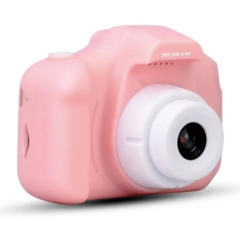 petit appareil photo Mini Camera numérique pour enfants Jouet cadeaux Rose Ecran a 2,0 Pouces avec Carte TF 32 Go 1080p rechargable