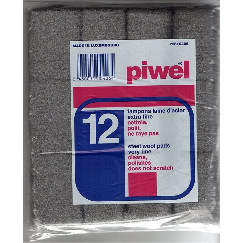 Tampon laine d'acier extrafine grade 00 x12