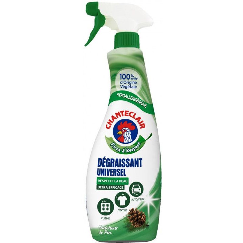 Pack de 3 - CHANTECLAIR F&R Spray Dégraissant Universel Fraicheur de Pin 625 mL