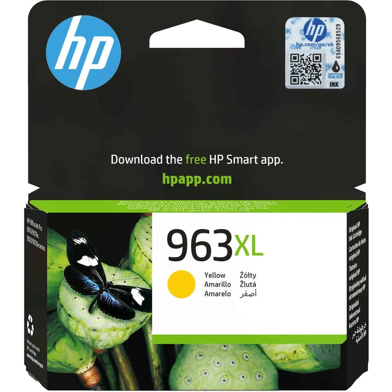 hp inc. hp 963xl high yield yellow ink noir