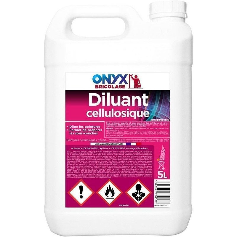Diluant cellulosique (5 litres) Onyx