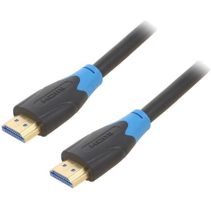 Cable HDMI 2.0 prise male des deux cotes UHD 4K 3D 10m - Noir