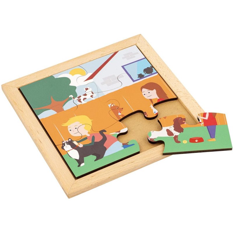 Puzzle En Bois - Puzzle Pour Tout-Petit - Dans Le Jardin - Jeu Montessori