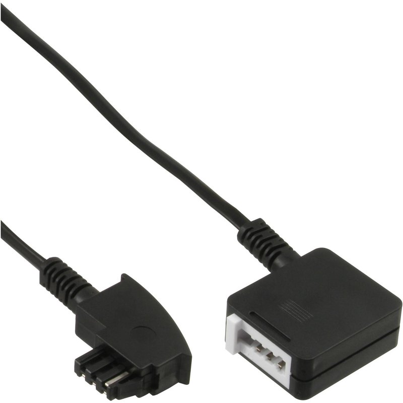 InLine 18847 câble de téléphone 15 m Noir