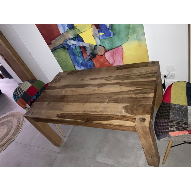 Table Bois Shessham 6 Personnes