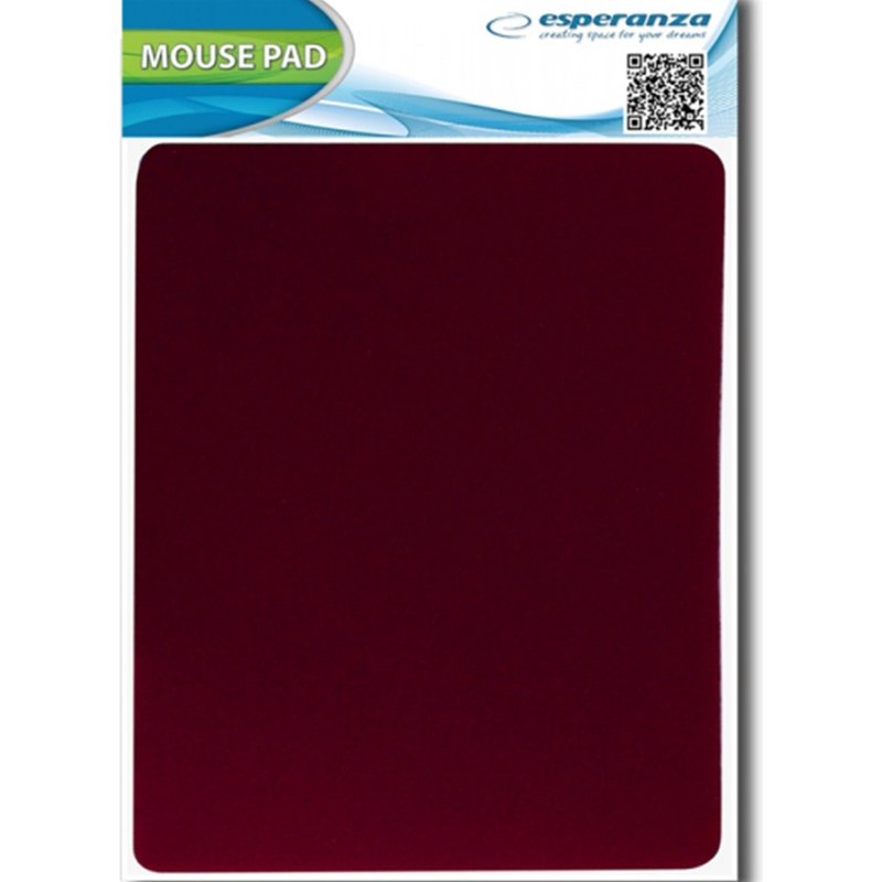 ESPERANZA Tapis de souris textile 22x18x2mm Rouge