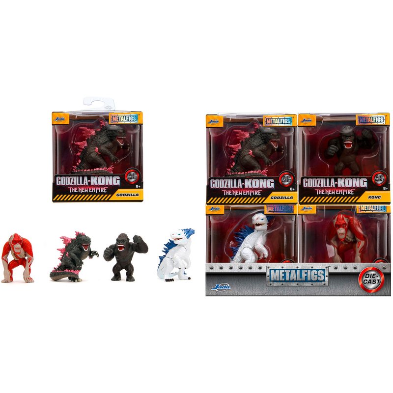 Jada Godzilla Fig 6cm X1 Asst