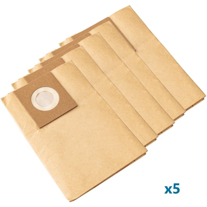 Sacs en papier pour aspirateur Scheppach SprayVac20; 5 unités