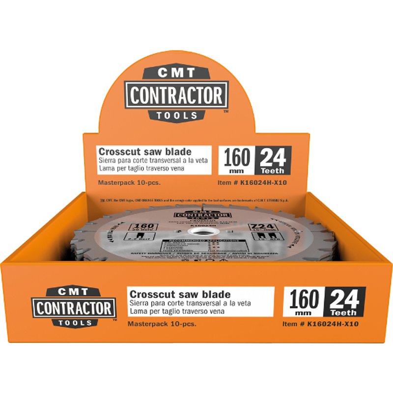 Lame de scie CMT Contractor; 190x2.2x30; Z24; 20°