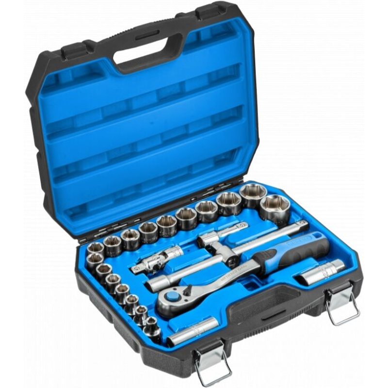 Ensemble d'outils Hogert HT1R410; 1/2''; 24 unités