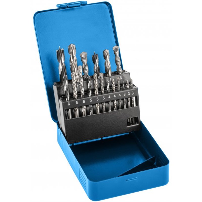 Jeu de forets Hogert HT6D379; 18 unités