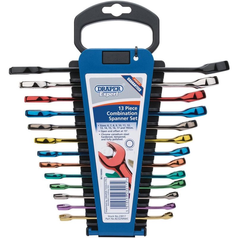 Jeu de clés mixtes Draper 13 pièces