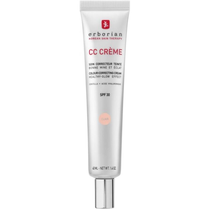 Erborian - Cc Creme - Soin Correcteur Teinté - Bonne Mine & Éclat - Clair - 40ml