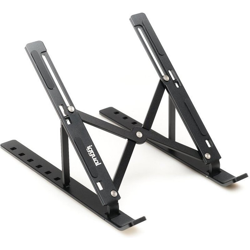 iggual IGG318201 Support de livres Support pour ordinateur portable et tablette Noir 17