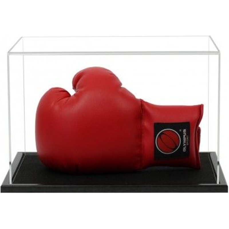 Vitrine Avec Socle En Bois Pour Gant De Boxe