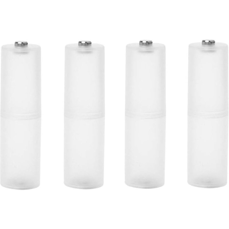 Lot de 4 adaptateurs de piles portables AAA vers AA pour boîtier