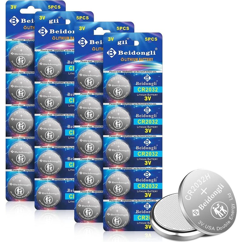 CRPile Bouton au Lithium 3V CR Pack de 205 Ans Garantie (CR2032-20P)