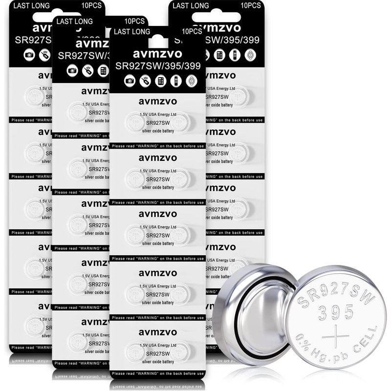 LR927 Lot de 40 Piles Bouton 395 399 AG7 équivalent à SR927SW 1,5 V