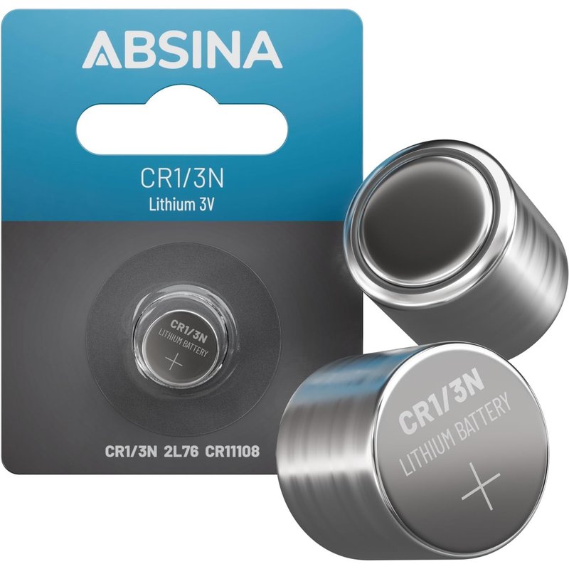 Pile CR1/3N au Lithium 3V - Pile DL1/3N Anti-Fuite & Longue durée de Vie - Batterie 3V avec 160mAh - DL 1/3N, 2L76